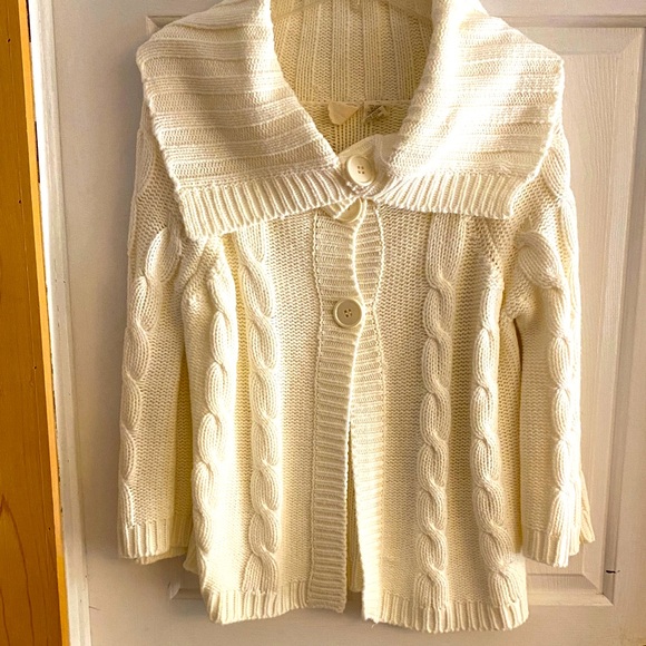 Tiara VTG Cozy Cream Cable Knit Sweater size 1X. - Picture 1 of 5